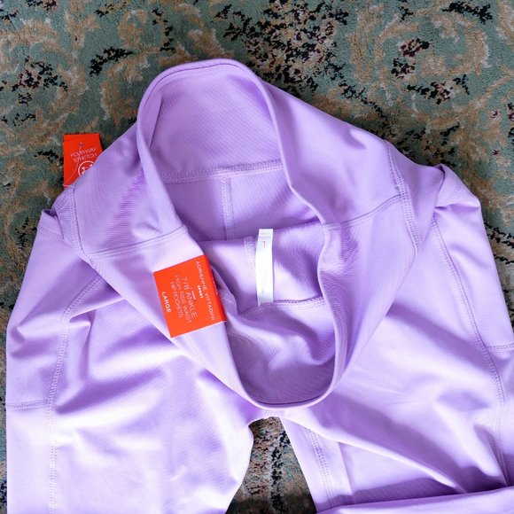 NWT ADRIENNE VITTADINI Lavender Leggings sz Large - Picture 5 of 5